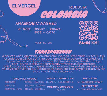 Colombia Anaerobic Washed Robusta